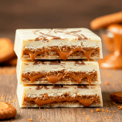 Crunchy Lotus Luxury sweets with white chocolate VS cheesecake