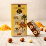 Luxury sweets gianduja milk chocolate whith kunafa, hazelnuts & caramel — изображение 2