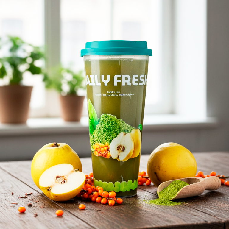 Напиток Bubble juice daily fresh айва
